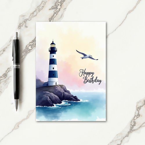 Tranquil Birthday Seascape Card