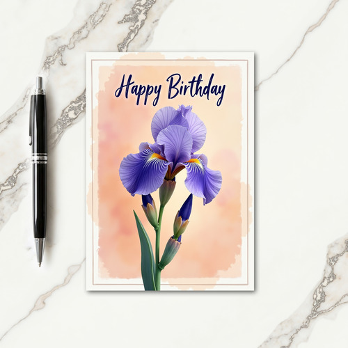 Tranquil Botanical Birthday Card