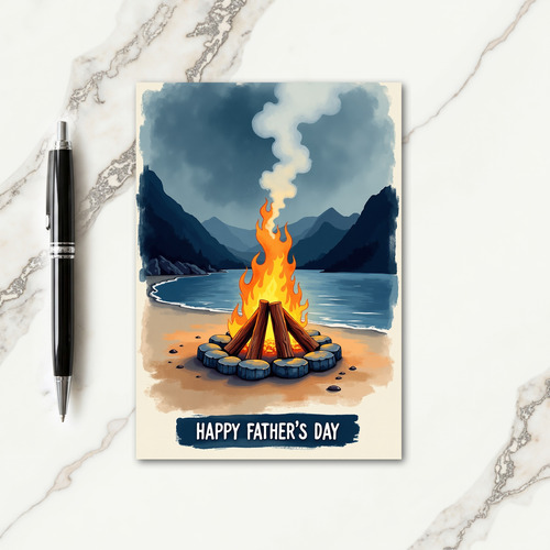 Tranquil Fathers Day Flame Card