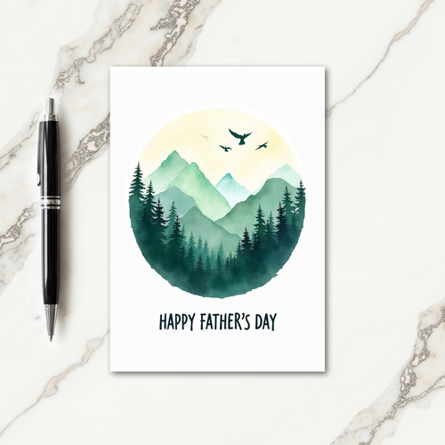 Tranquil Fathers Day Forest Card