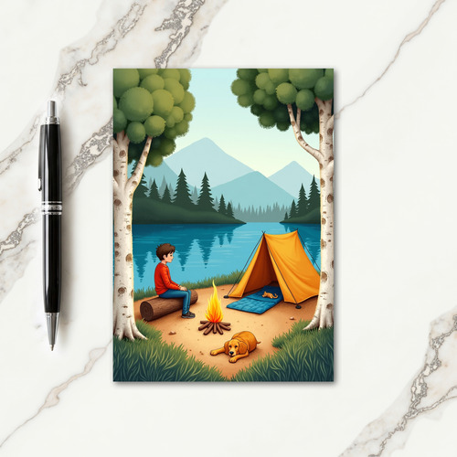 Tranquil Fathers Day Lake Card
