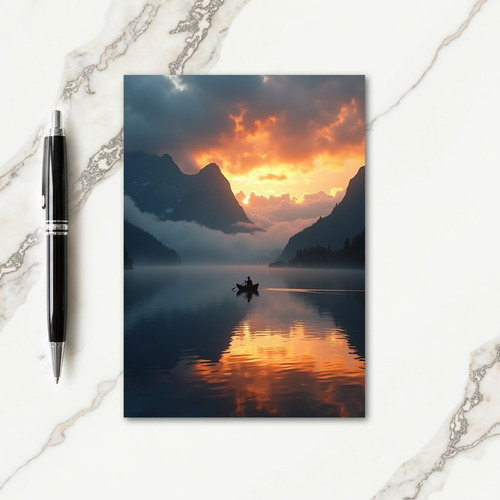 Tranquil Fathers Day Lake View Card