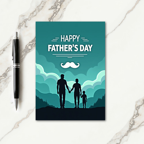 Tranquil Fathers Day Scene Card
