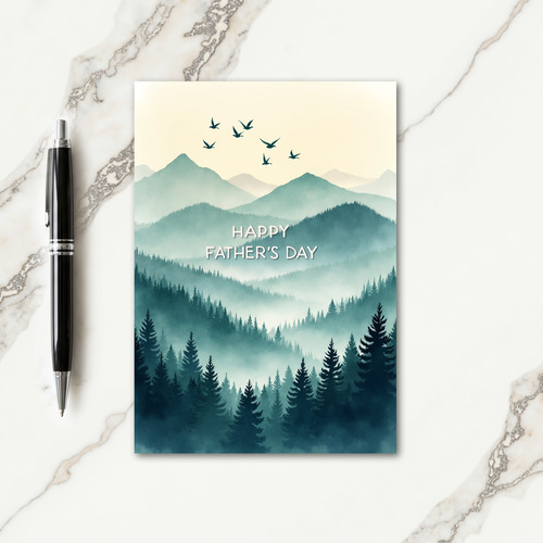 Tranquil Fathers Day Vista Card