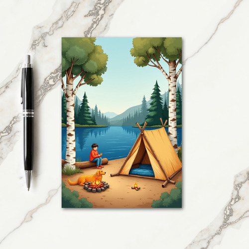 Tranquil Fathers Day Woods Card