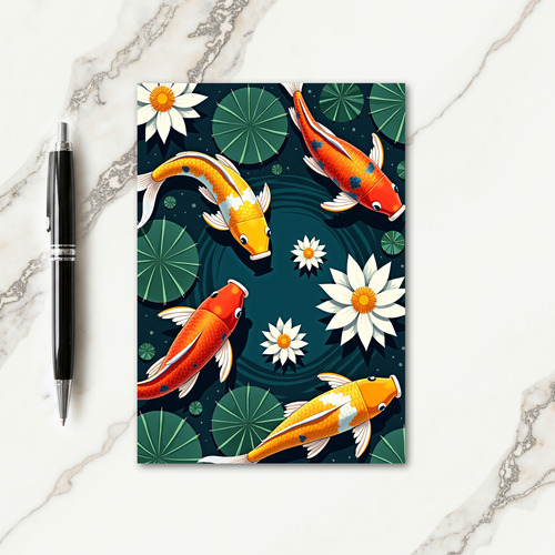 Tranquil Fish Birthday Card