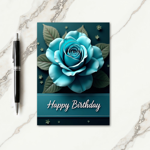 Tranquil Flower Birthday Card