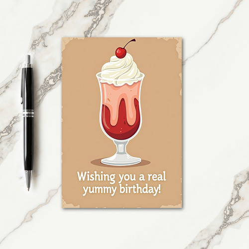 Treat Glass Birthday Card