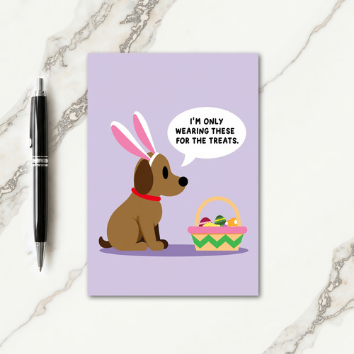 Treats For A Good Dog Card