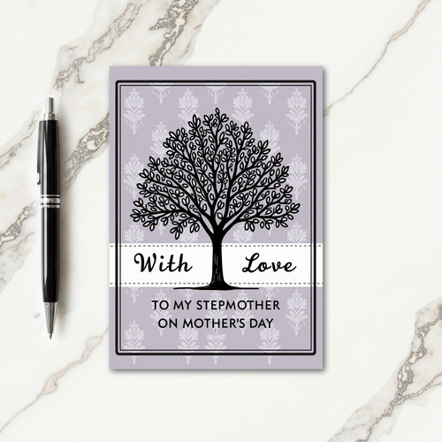 Tree Silhouette Love Card