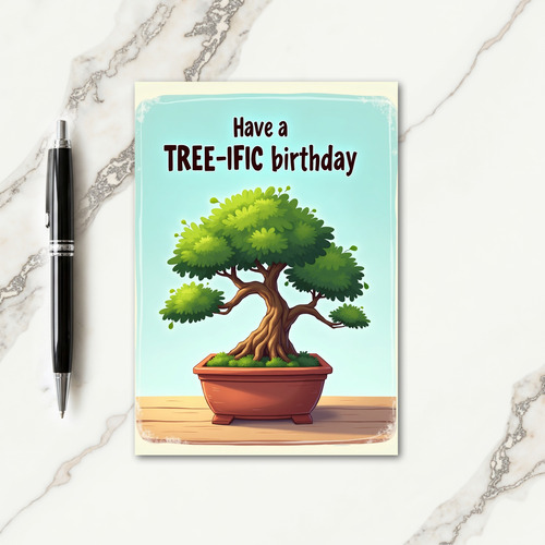 Treeific Birthday Art Card