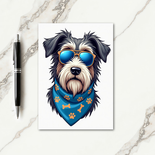 Trendy Dog Dad Fathers Day Card