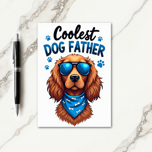 Trendy Pet Fathers Day Card
