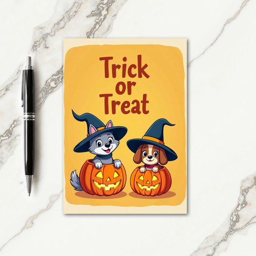 Trick Or Treat Fun Card