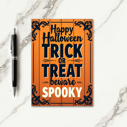 Trick Or Treat Greeting Card thumbnail