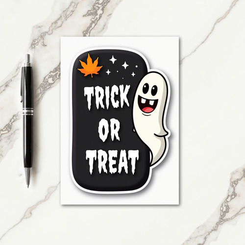 Trick Or Treat Spirit Card