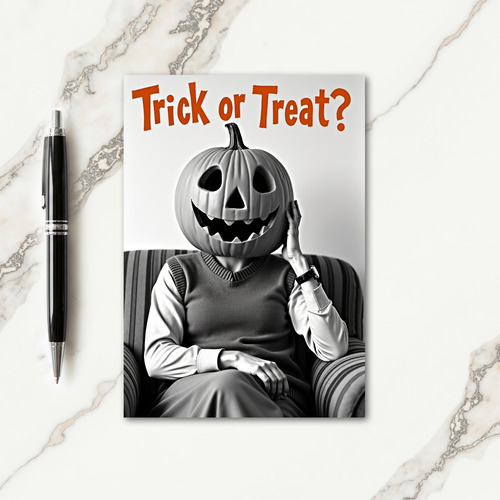 Trick Or Treat Time Card