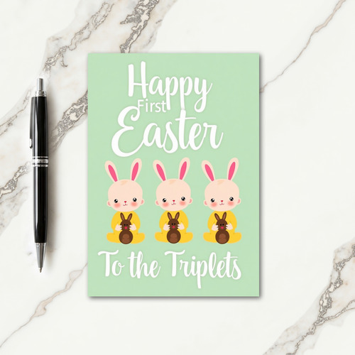 Triple The Joy Milestone Card