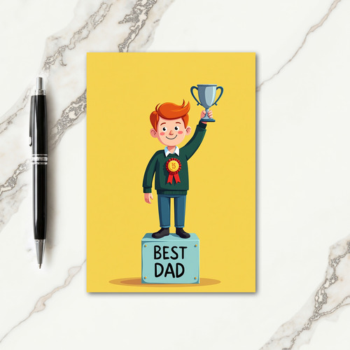Triumphant Fathers Day Award Card