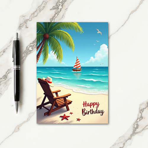 Tropical Birthday Escape Card