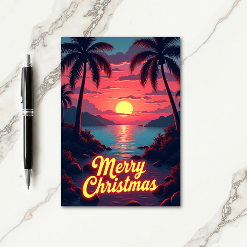 Tropical Christmas Card