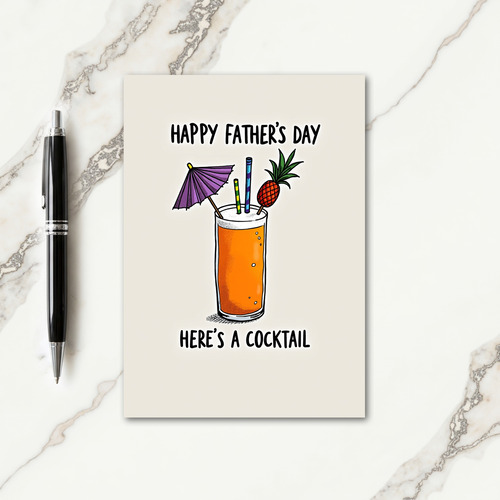 Tropical Fathers Day Cheers Card