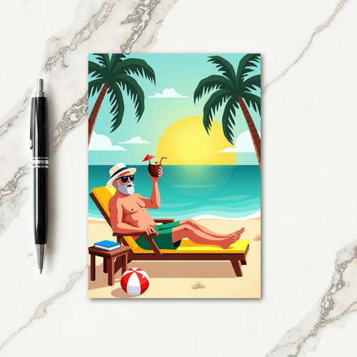 Tropical Fathers Day Escape Card