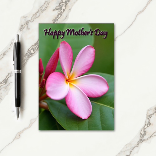 Tropical Floral Mothers Day Card