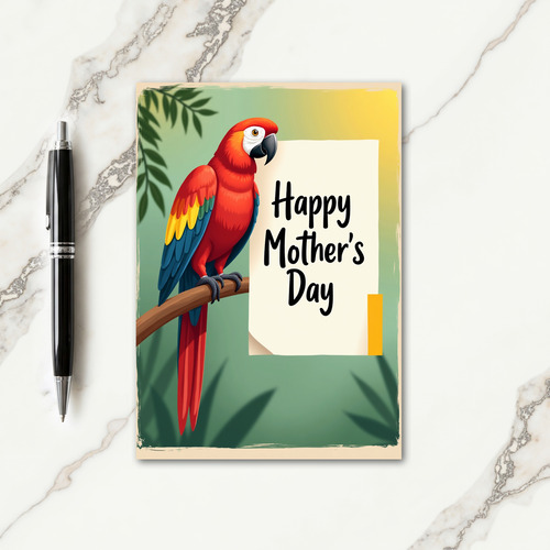 Tropical Mothers Day Art Card