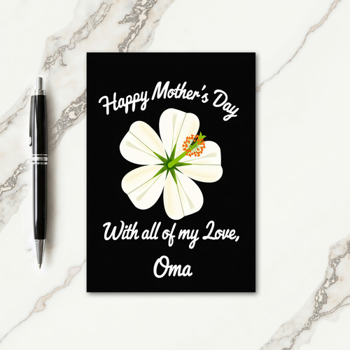 Tropical Mothers Day Blossom Card