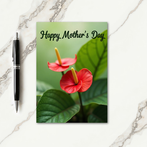 Tropical Mothers Day Floral Card