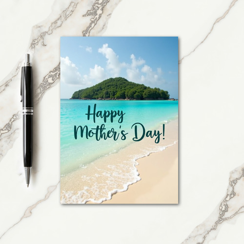 Tropical Mothers Day Ocean Card