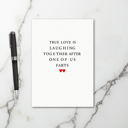 True Love Fart Humor Card