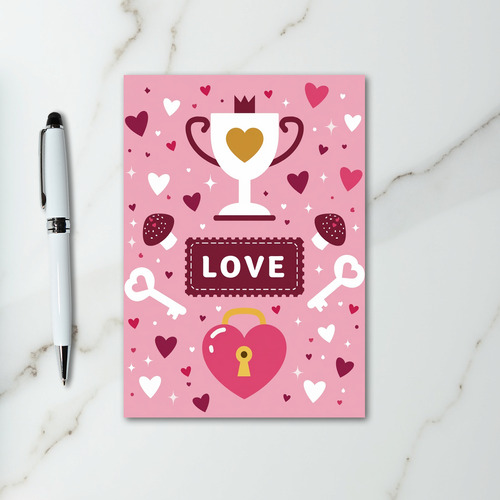 True Love Key To My Heart Card