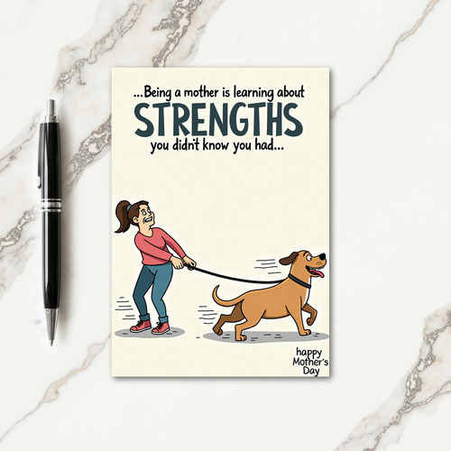 Tug Of War Mothers Day Card