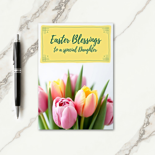 Tulip Easter Daughter Card