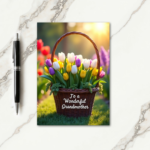Tulip Grandmother Message Card