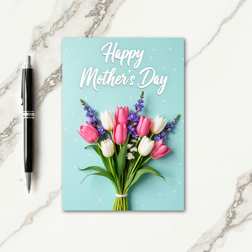 Tulip Mother Day Bouquet Card