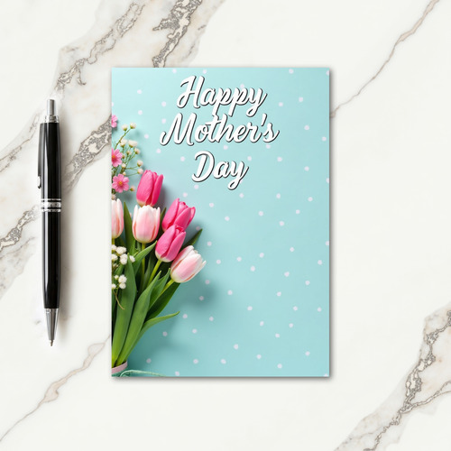 Tulip Mothers Day Bouquet Card