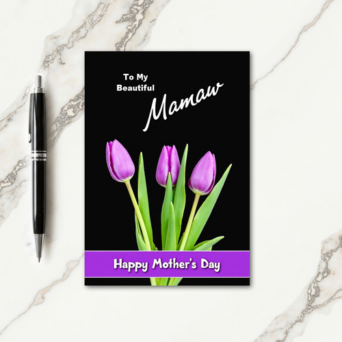 Tulip Mothers Day Memory Card