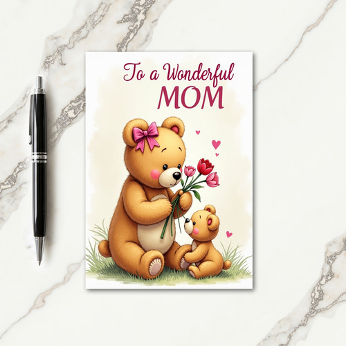 Tulip Mothers Day Plushies Card