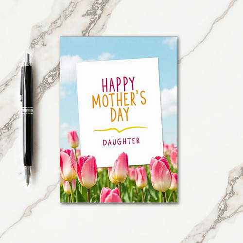 Tulip Mothers Day Scene Card