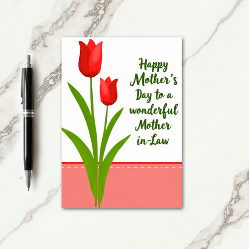 Tulip Wonderful Mothers Day Card