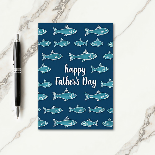Turquoise Aquatic Father Card