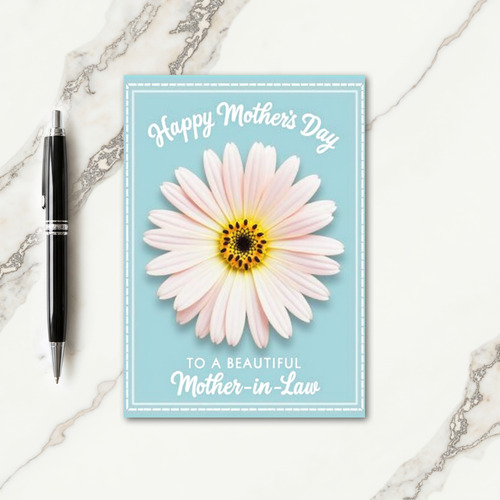 Turquoise Blossom Mothers Day Card