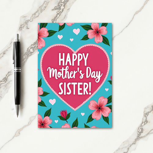 Turquoise Mothers Day Affection Card