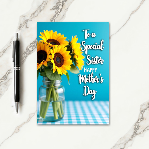 Turquoise Mothers Day Art Card