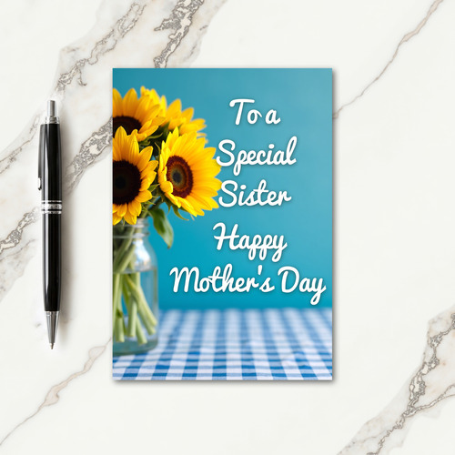 Turquoise Sweet Mothers Day Card