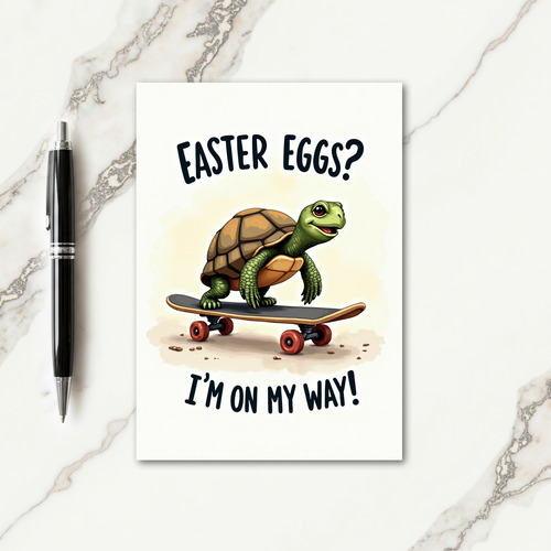 Turtle Easter Eggs Journey Card