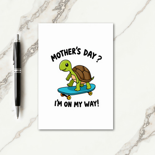 Turtle Mothers Day Arrival Card
